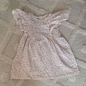 Zara Floral Pink and White Kids Dress
